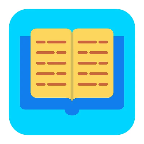Icona Vettoriale Ebook Può Essere Utilizzato Stampa Applicazioni Mobili Web — Vettoriale Stock