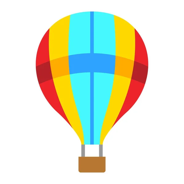 Hot Air Balloon Vector Icon Can Used Printing Mobile Web — Stock Vector