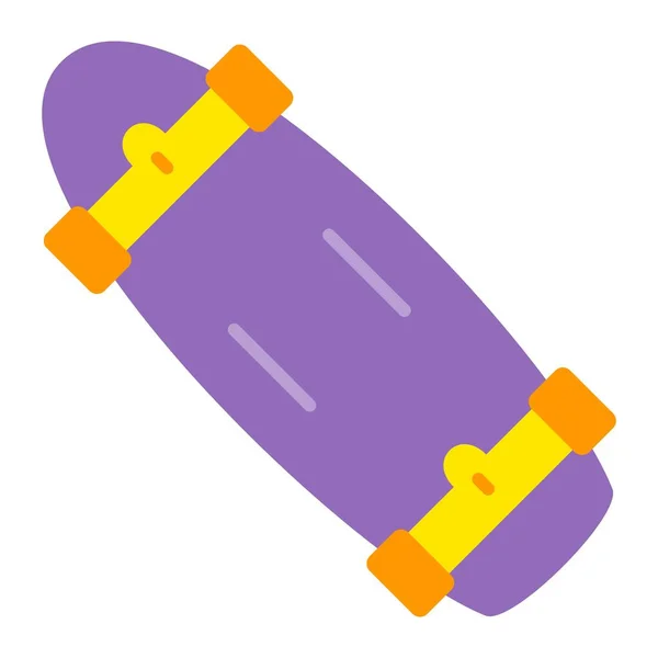 Εικονίδιο Διανύσματος Skateboard Μπορεί Χρησιμοποιηθεί Για Εκτυπώσεις Mobile Και Web — Διανυσματικό Αρχείο