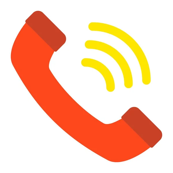 Εικονίδιο Διανύσματος Κλήσης Τηλεφώνου Μπορεί Χρησιμοποιηθεί Για Εκτυπώσεις Mobile Και — Διανυσματικό Αρχείο