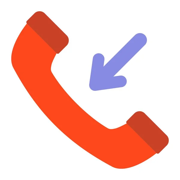 Incoming Call Vector Icon Can Used Printing Mobile Web Applications — Stock Vector