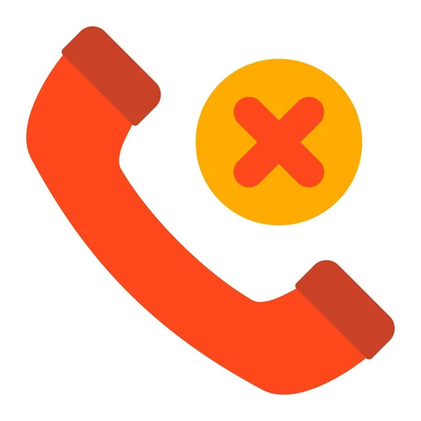 Rejected Call Vector Icon Can Used Printing Mobile Web Applications — Stock Vector