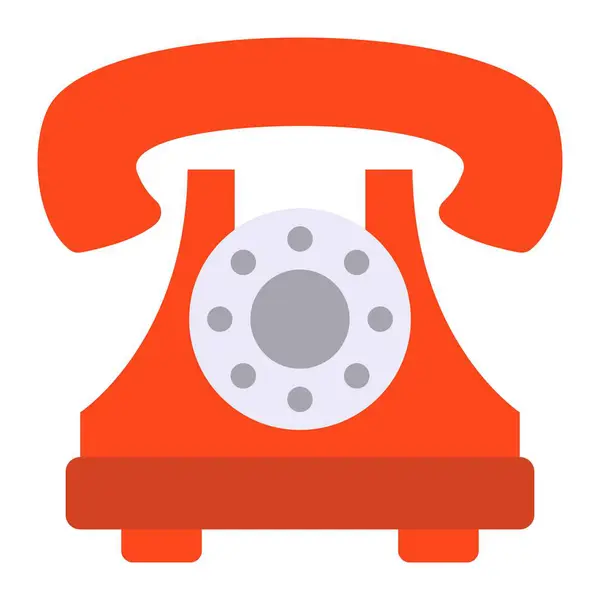 Telephone Vector Icon Can Used Printing Mobile Web Applications — Stock Vector