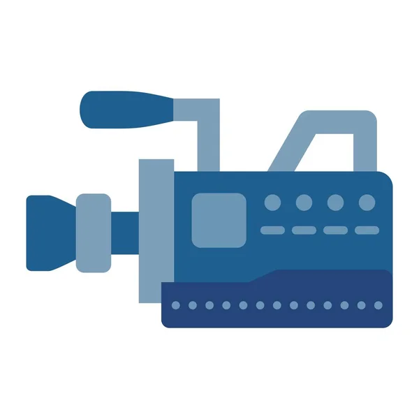 Video Kamera Vektör Simgesi Yazdırma Mobil Web Uygulamaları Için Kullanılabilir — Stok Vektör