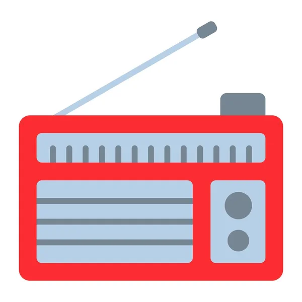Icône Vecteur Radio Peut Être Utilisé Pour Impression Les Applications — Image vectorielle