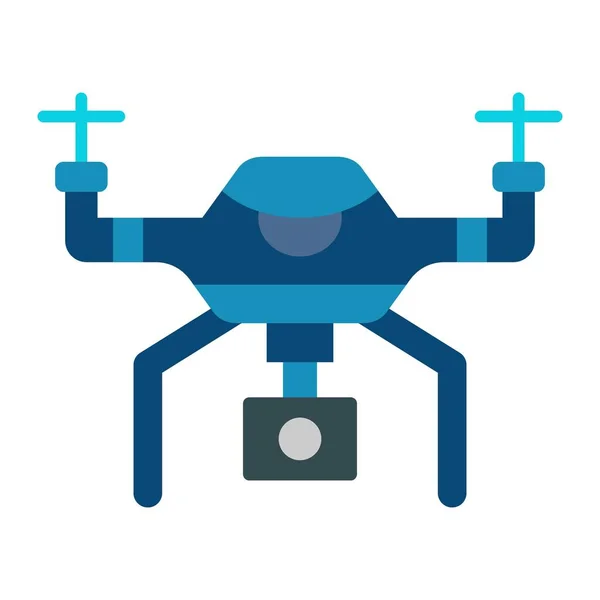 Smart Drone Vector Icon Can Used Printing Mobile Web Applications — Stock Vector