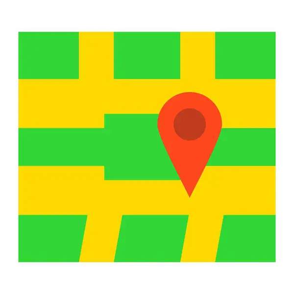 Mapa Ícone Vetorial Localização Pode Ser Usado Para Impressão Aplicações — Vetor de Stock