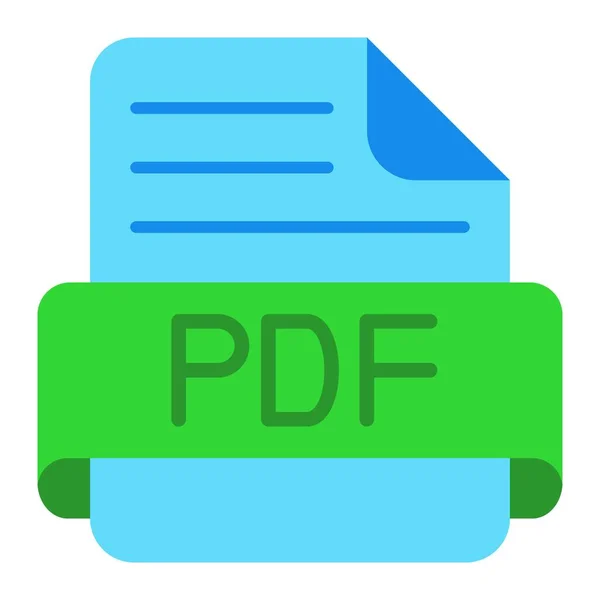 Ícone Vetorial Pdf Pode Ser Usado Para Impressão Aplicações Móveis — Vetor de Stock