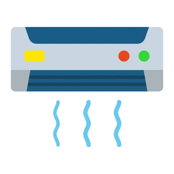 Air Conditioner Vector Icon Can Used Printing Mobile Web Applications — Stock Vector