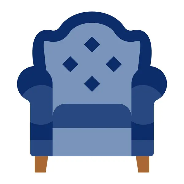 Векторная Икона Кресла Использоваться Печати Мобильных Веб Приложений — стоковый вектор