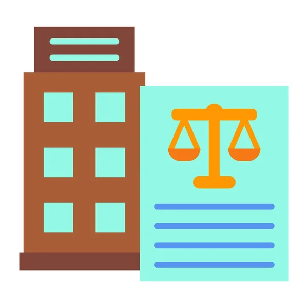 Corporate Law Vektor Symbol Einsetzbar Für Druck Mobile Anwendungen Und — Stockvektor