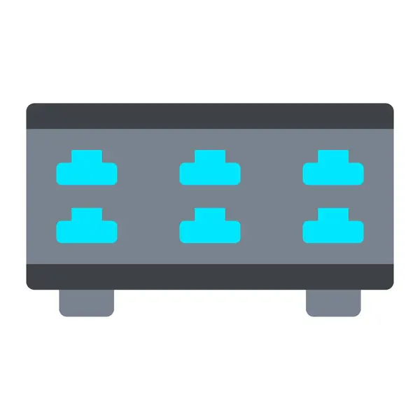 Server Control Vector Icon Can Used Printing Mobile Web Applications — Stock Vector