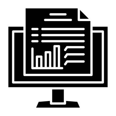 Vektör simgesini rapor et. Yazdırma, mobil ve web uygulamaları için kullanılabilir.