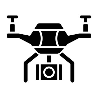 Drone vektör simgesi. Yazdırma, mobil ve web uygulamaları için kullanılabilir.