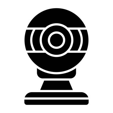 Webcam vektör simgesi. Yazdırma, mobil ve web uygulamaları için kullanılabilir.