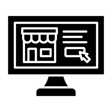 Ticaret vektör simgesi. Yazdırma, mobil ve web uygulamaları için kullanılabilir.