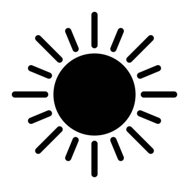 Parlaklık vektör simgesi. Yazdırma, mobil ve web uygulamaları için kullanılabilir.