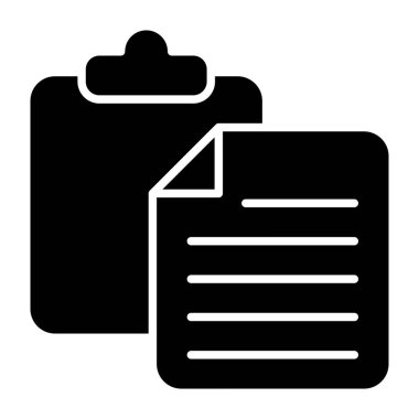 Vektör simgesini yapıştır. Yazdırma, mobil ve web uygulamaları için kullanılabilir.