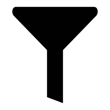 Filtre vektör simgesi. Yazdırma, mobil ve web uygulamaları için kullanılabilir.