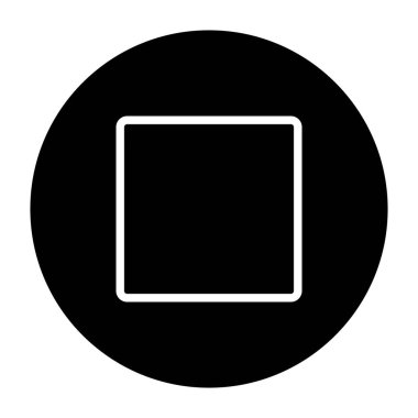 Vektör simgesini durdur. Yazdırma, mobil ve web uygulamaları için kullanılabilir.