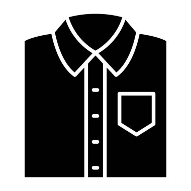 Gömlek vektör simgesi. Yazdırma, mobil ve web uygulamaları için kullanılabilir.