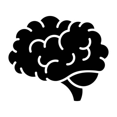 Zihin vektör simgesi. Yazdırma, mobil ve web uygulamaları için kullanılabilir.