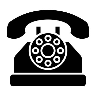 Telefon vektör simgesi. Yazdırma, mobil ve web uygulamaları için kullanılabilir.