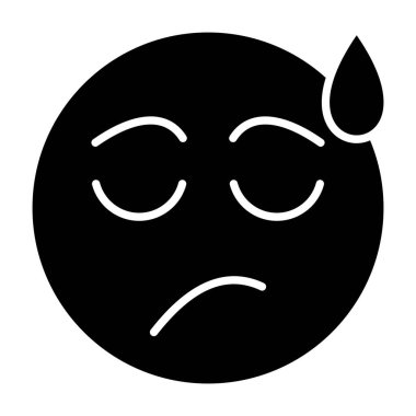 Hayal kırıklığına uğramış vektör simgesi. Yazdırma, mobil ve web uygulamaları için kullanılabilir.