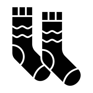 Çorap vektör ikonu. Yazdırma, mobil ve web uygulamaları için kullanılabilir.