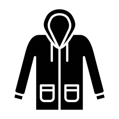 Yağmurluk vektör simgesi. Yazdırma, mobil ve web uygulamaları için kullanılabilir.