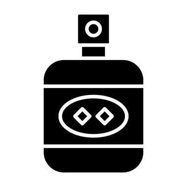 Parfüm vektör simgesi. Yazdırma, mobil ve web uygulamaları için kullanılabilir.