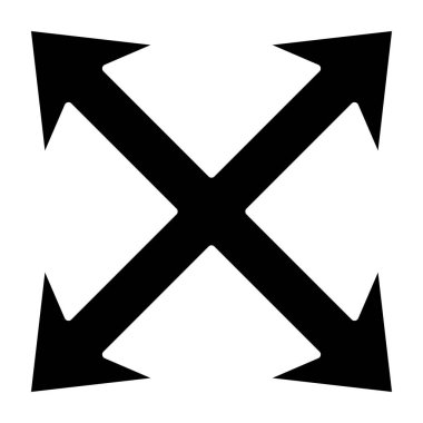 Vektör simgesini büyüt. Yazdırma, mobil ve web uygulamaları için kullanılabilir.