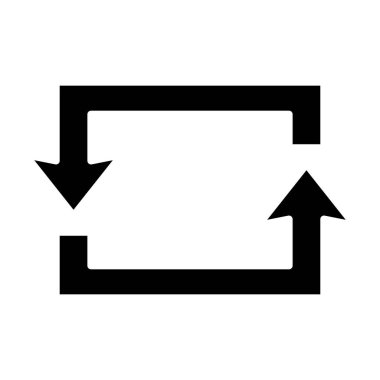 Dikdörtgen vektör simgesi. Yazdırma, mobil ve web uygulamaları için kullanılabilir.