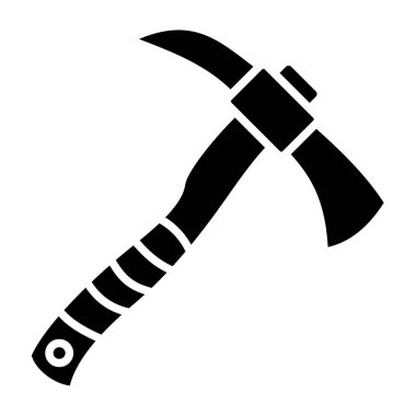 Kazma vektör simgesi. Yazdırma, mobil ve web uygulamaları için kullanılabilir.