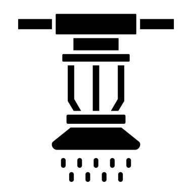 Fıskiye vektör simgesi. Yazdırma, mobil ve web uygulamaları için kullanılabilir.