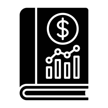 Muhasebe kitabı vektör simgesi. Yazdırma, mobil ve web uygulamaları için kullanılabilir.