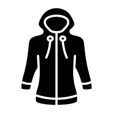 Yağmurluk vektör simgesi. Yazdırma, mobil ve web uygulamaları için kullanılabilir.