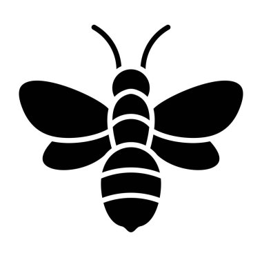 Arı vektör simgesi. Yazdırma, mobil ve web uygulamaları için kullanılabilir.