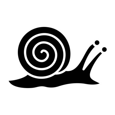 Salyangoz vektör simgesi. Yazdırma, mobil ve web uygulamaları için kullanılabilir.