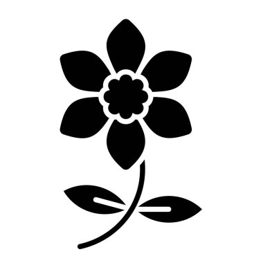 Nergis vektör simgesi. Yazdırma, mobil ve web uygulamaları için kullanılabilir.