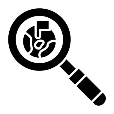 Keşif vektör simgesi. Yazdırma, mobil ve web uygulamaları için kullanılabilir.