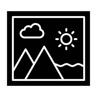 Resim vektör simgesi. Yazdırma, mobil ve web uygulamaları için kullanılabilir.