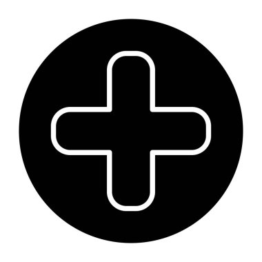 Artı vektör simgesi. Yazdırma, mobil ve web uygulamaları için kullanılabilir.