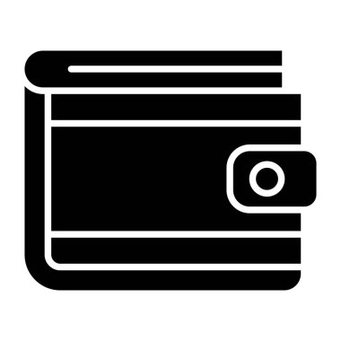 Cüzdan vektör simgesi. Yazdırma, mobil ve web uygulamaları için kullanılabilir.