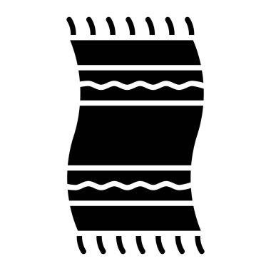 Plaj havlusu vektör simgesi. Yazdırma, mobil ve web uygulamaları için kullanılabilir.