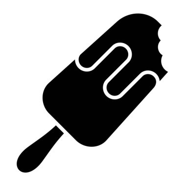 Dondurma vektör simgesi. Yazdırma, mobil ve web uygulamaları için kullanılabilir.