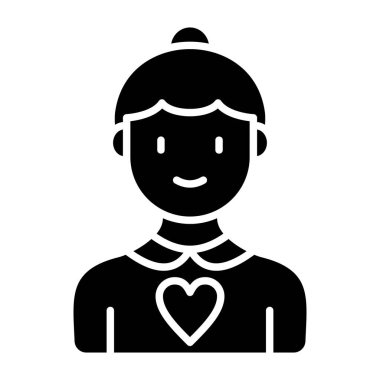 Büyükanne vektör ikonu. Yazdırma, mobil ve web uygulamaları için kullanılabilir.