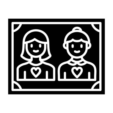 Aile vektör simgesi. Yazdırma, mobil ve web uygulamaları için kullanılabilir.