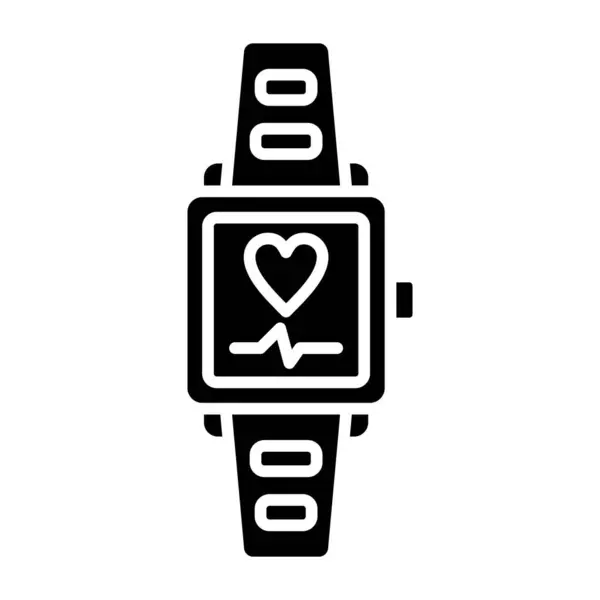 Smartwatch Vektor Symbol Einsetzbar Für Druck Mobile Anwendungen Und Web — Stockvektor