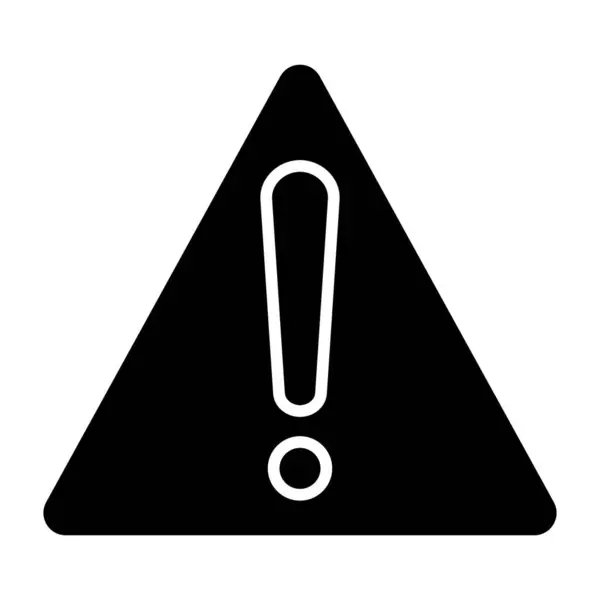 Icono Vector Advertencia Puede Utilizar Para Aplicaciones Impresión Móviles Web — Vector de stock